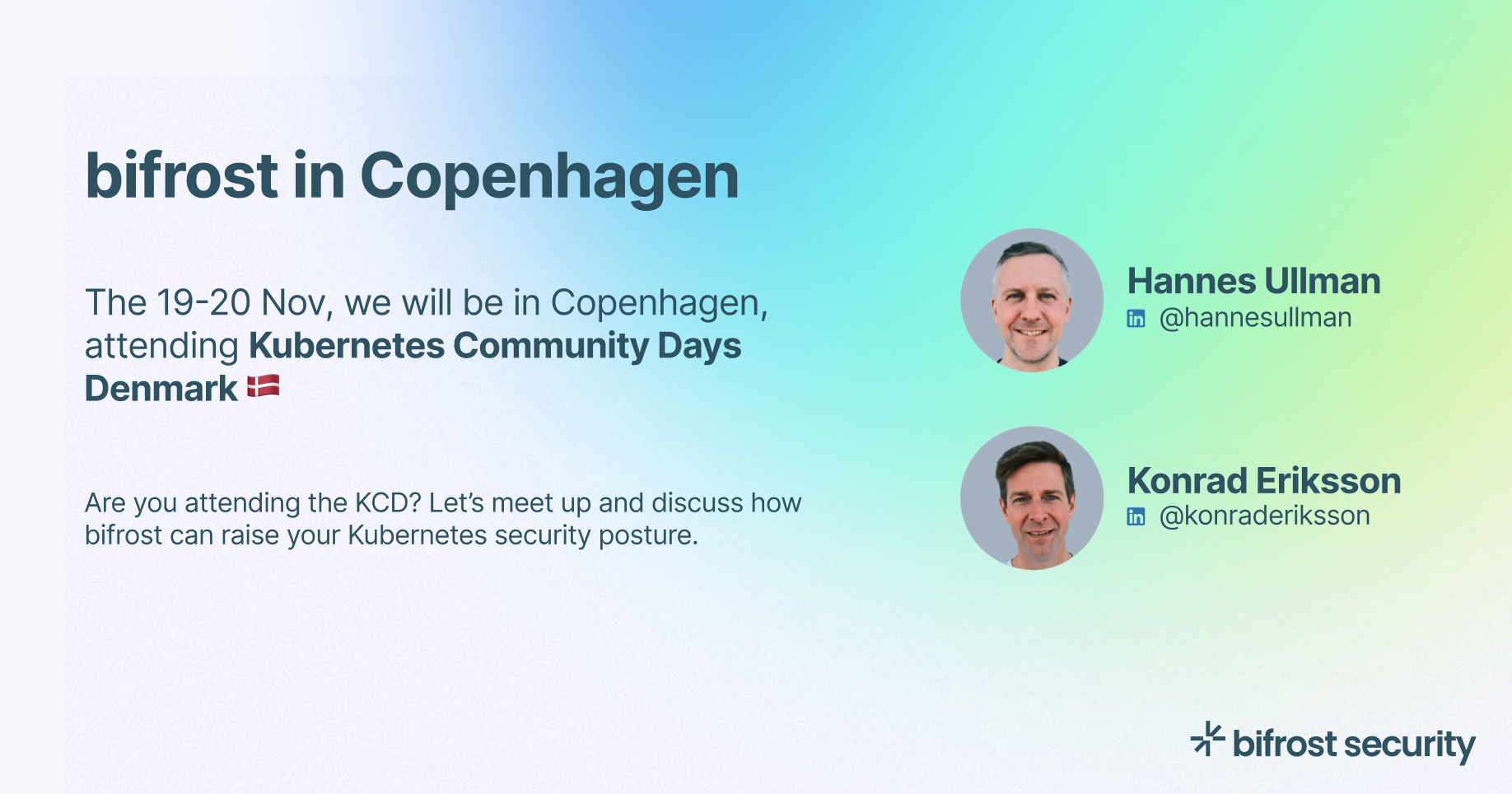 bifrost is heading to KCD Denmark 🇩🇰 | bifrost security