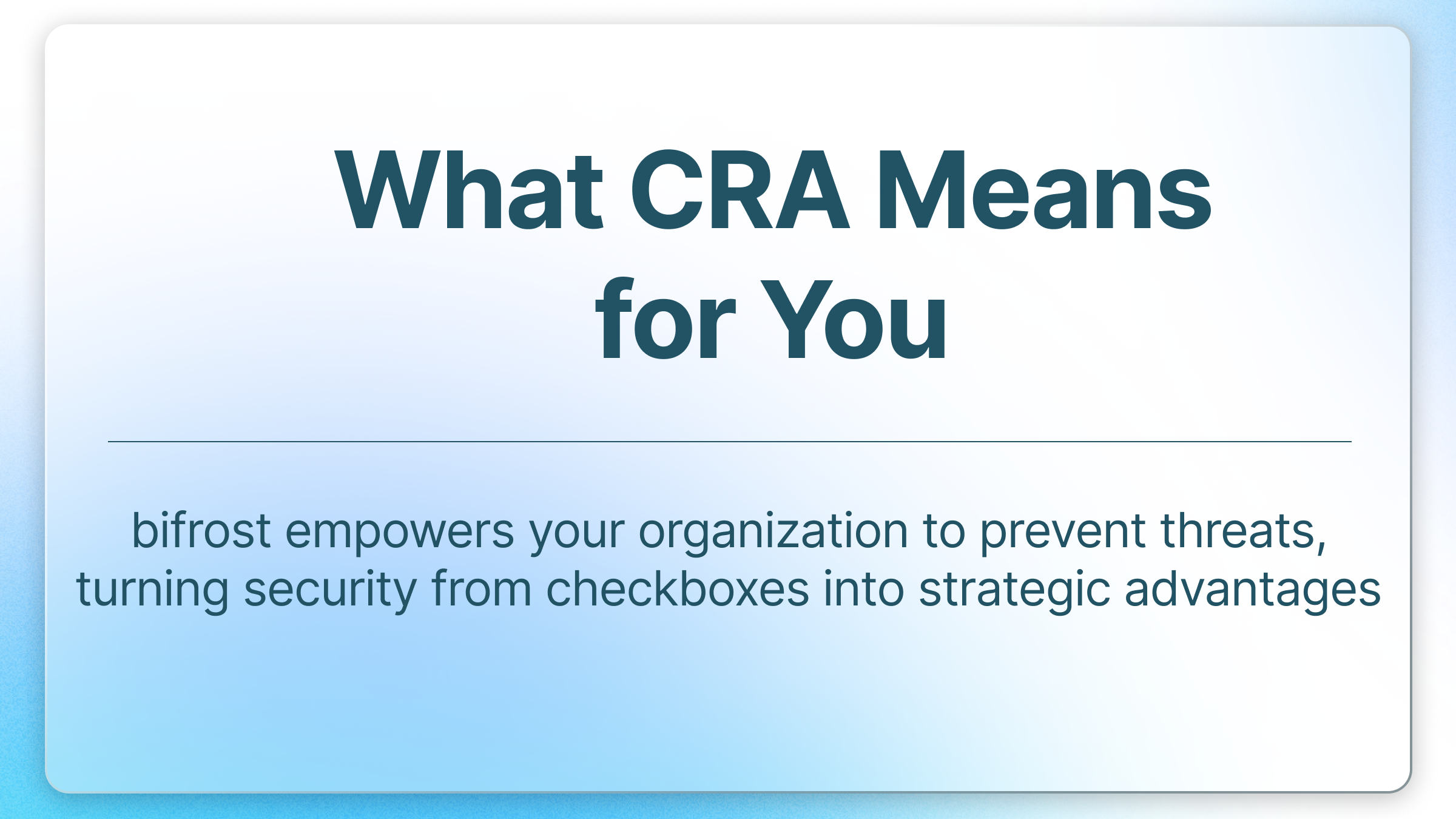 What the Cyber Resilience Act means for you